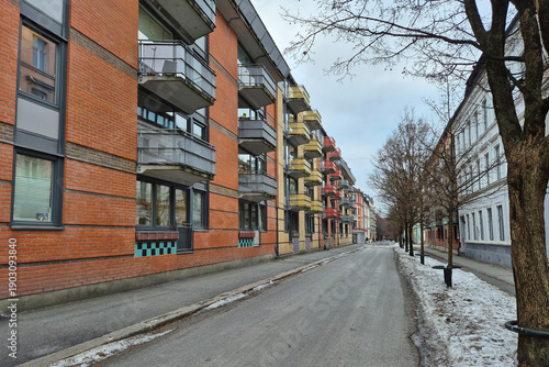 Canvas Print Street of Oslo
