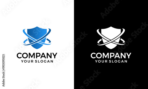 anti virus protection design logo inspiration