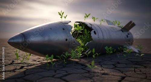 Wallpaper Mural Nature takes over remnants of conflict. Torontodigital.ca