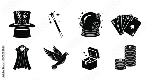 Set of Magic Performance Icons
