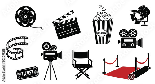 Set of Cinema Icons