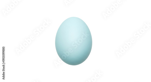 Canvastavla Light blue egg isolated PNG on transparent background, easter egg design element