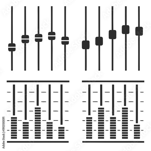 A visual representation of musical notes and their corresponding rhythms on a staff. Vector