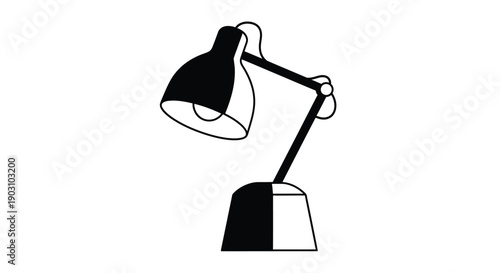 black silhouette of lamp