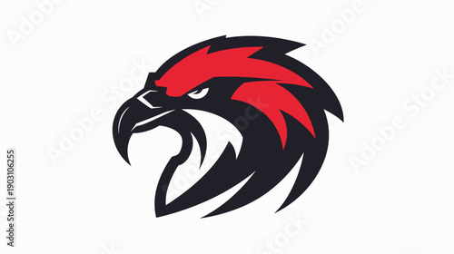 Bold eagle illustration vector graphic of a powerful bird of prey