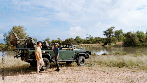 Canvas Print Exploring the wild beauty of Kruger National Park with an adventurous safari exp