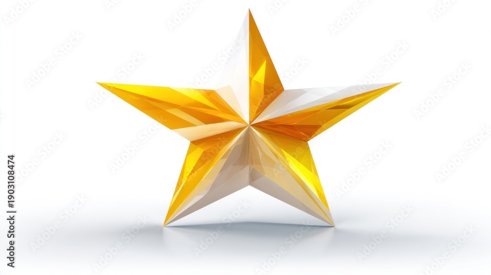 Fototapeta premium Golden star graphic