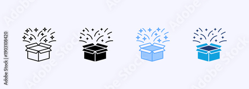 Product Launch Icon Set Multistyle Various Collection Element For Design