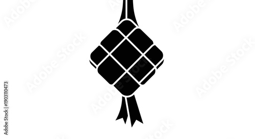 Black Traditional Thai Style Wrapped Gift.