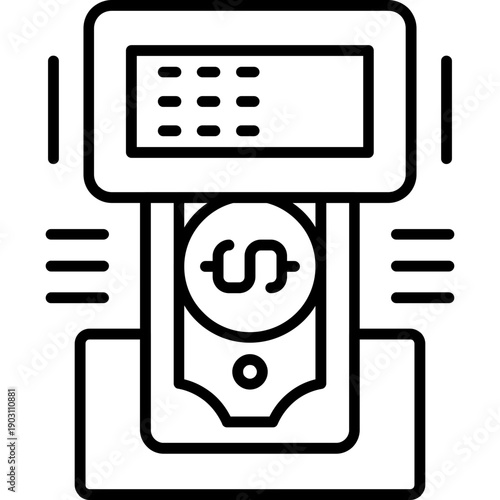 Withdrawal Icon Vector Element