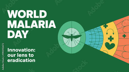 World Malaria Day Global Health Awareness Disease Prevention Illustration