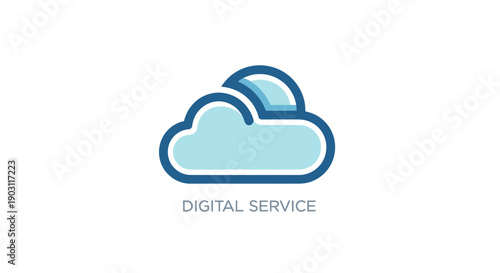 Cloud Computing Service Logo Design