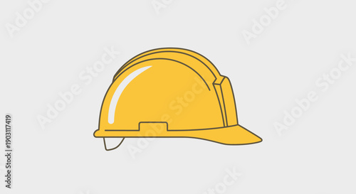 Yellow Hard Hat Icon