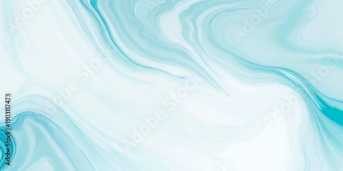 Vector Fluid and ethereal aqua marble texture, depicting the dance of liquid swirls, offering a sense of depth and artistic intrigue. Abstract shapes and gradients of blues. 