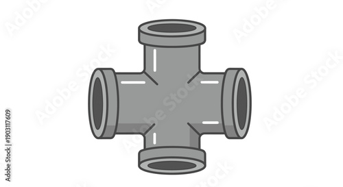 Cross Pipe Fitting Connector