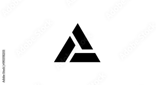 Black Triangle Logo Design Element 1.