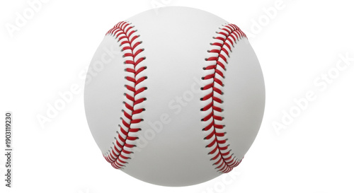 Photos Baseball ball isolated PNG on transparent background, sports equipment for baseb