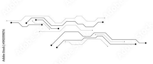 Vector futuristic internet network high tech circuit board diagram concept