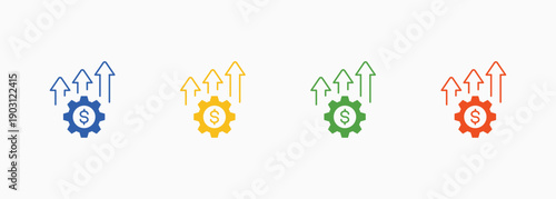 Business Development Icon Set Color Multiple Style Collection Element For Design
