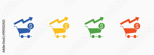 Upsell Opportunities Icon Set Color Multiple Style Collection Element For Design