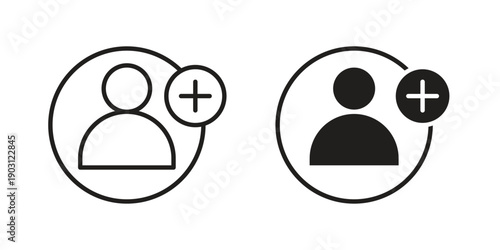 Follower icon suitable symbol. Simple stock illustration stock