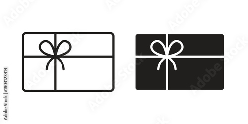 Gift card icon suitable symbol. Simple stock illustration stock