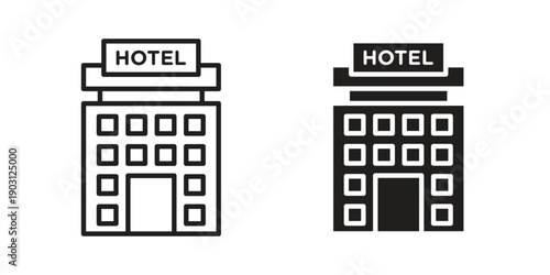 hotel icon suitable symbol. Simple stock illustration stock