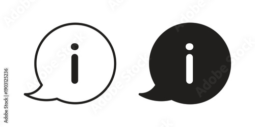 Info icon suitable symbol. Simple stock illustration stock