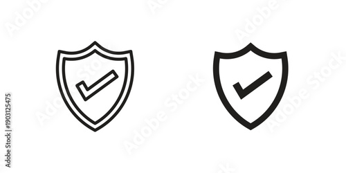 Insured icon suitable symbol. Simple stock illustration stock