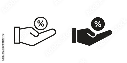 Interest icon suitable symbol. Simple stock illustration stock