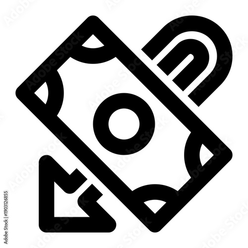 Refund, Cashback, Cash Back Outline Icon