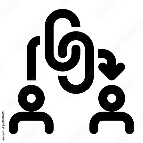 Referral, Share, Link Outline Icon