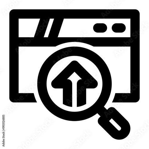 SEO, Search Engine Optimization, Search Engine Outline Icon