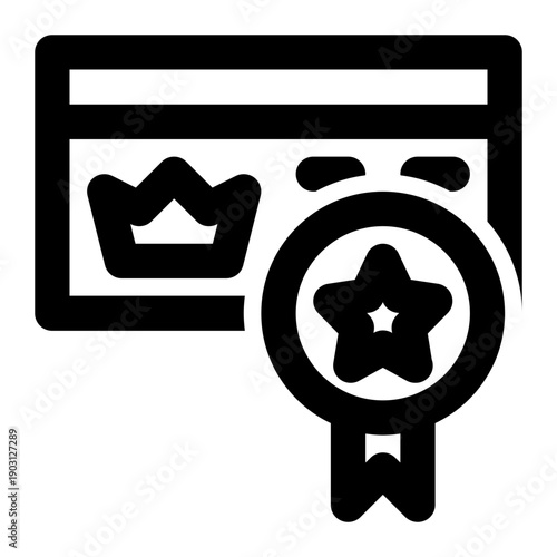 Loyalty Program, Member, Vip Outline Icon