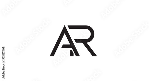 Modern AR Monogram Logo Design Element.