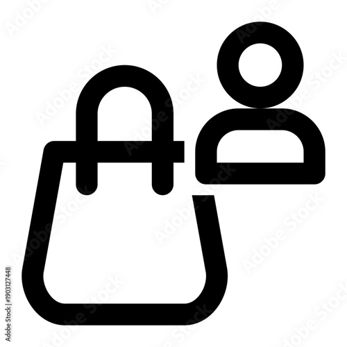 Customer, Consumer, Buyer Outline Icon