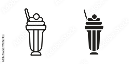 Milkshake icon suitable symbol. Simple stock illustration stock