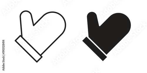 Oven mitt icon suitable symbol. Simple stock illustration stock