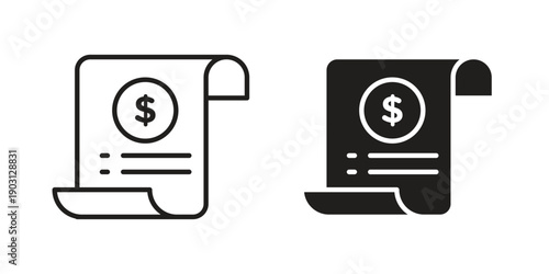 Payroll icon suitable symbol. Simple stock illustration stock