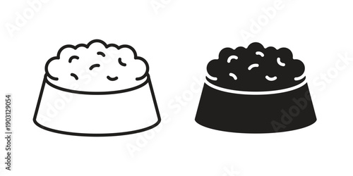 Pet food icon suitable symbol. Simple stock illustration stock