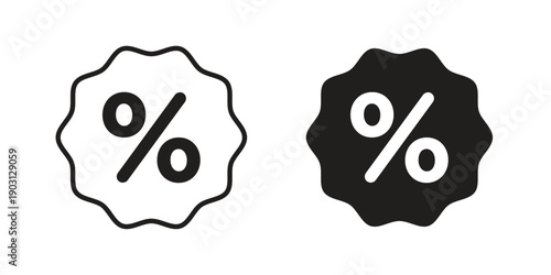 Percentage icon suitable symbol. Simple stock illustration stock