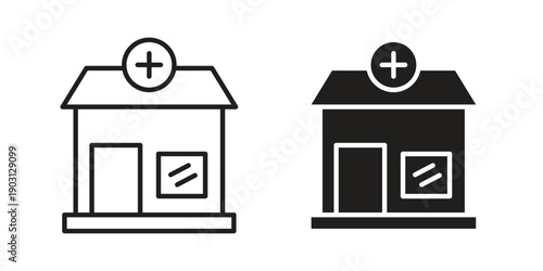 Pharmacy icon suitable symbol. Simple stock illustration stock