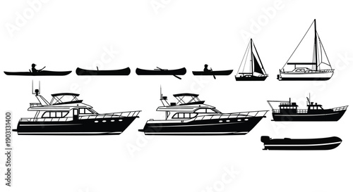 Set of Luxury Yacht Icons