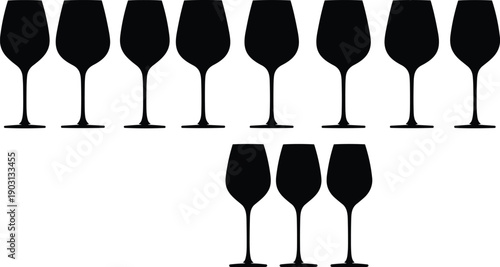 Black silhouette of medieval knight warriors standing on a hill with swords and shields for battle, heroic ancient soldier army fighting on grass background.