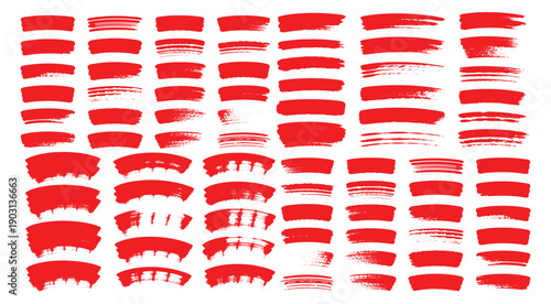 brush strokes vector illustration, abstract grunge texture on white background. Artistic design element, paint smear, ink splatter, creative graphic element.