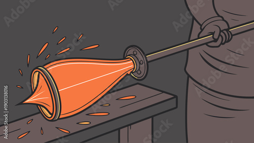 Glassblowing Process, Blowing Bubbles, Handcrafting Techniques