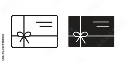 Gift card icons symbol. vector illustration pack for apps and designs