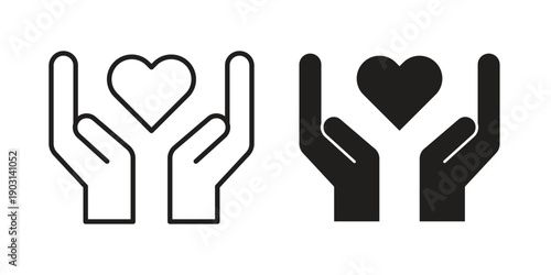 Life insurance icons symbol. vector illustration pack for apps and designs