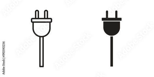 Plug adapter icons symbol. vector illustration pack for apps and designs