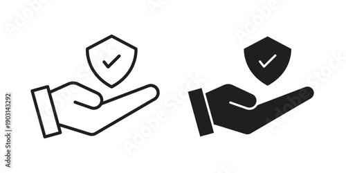 Policyholder icons symbol. vector illustration pack for apps and designs